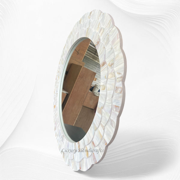 Full MOP Inlay Flower Mirror