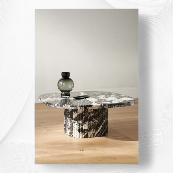 Kanta Marble Coffee Table Black 1