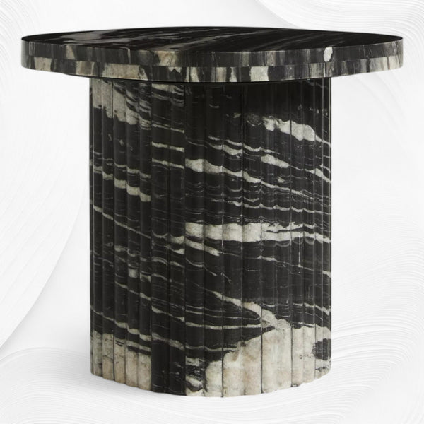 Kanta Marble Side Table Black 1