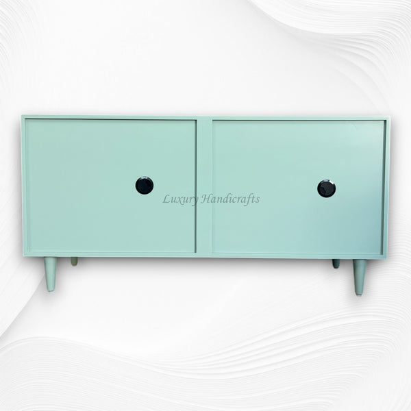 Bone Flower Media Console Sage Green 6